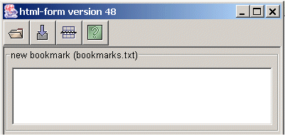 html-form with opened project file
